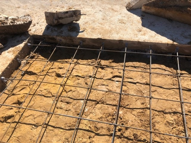 Another view of rebar in place.