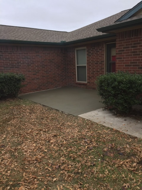 Completed patio repair in Frisco. 