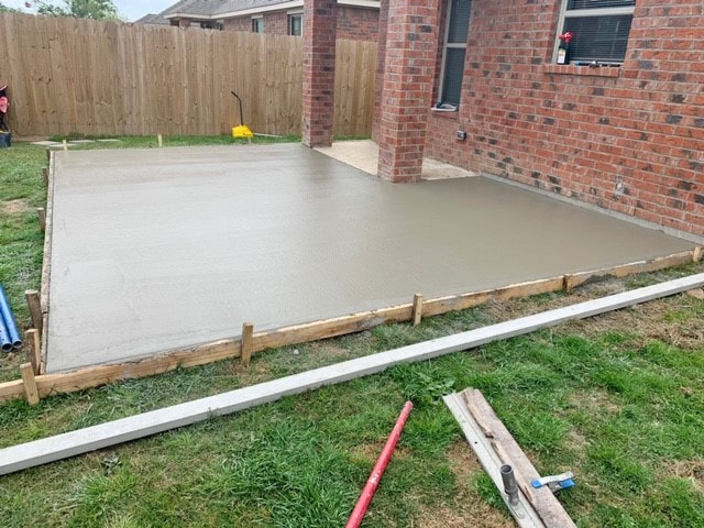 Letting the concrete cure
